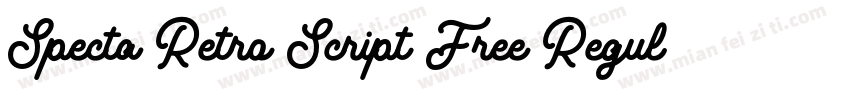 Specta Retro Script Free Regular字体转换
